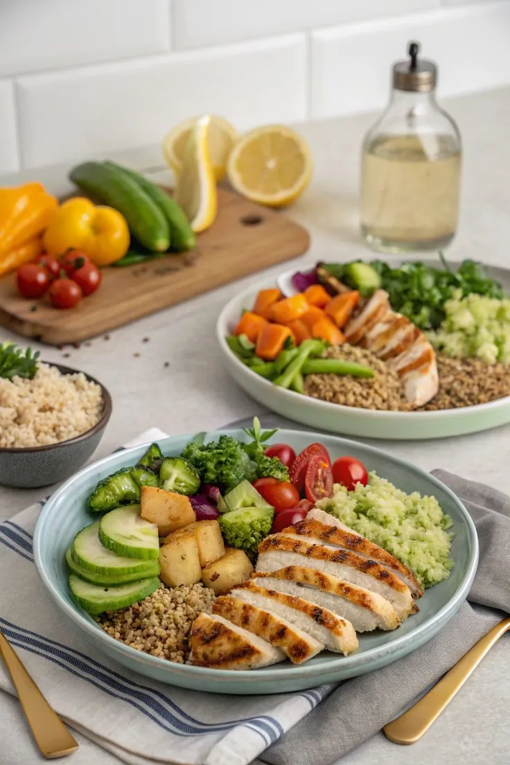 Evening meal prepared with care on a kitchen counter